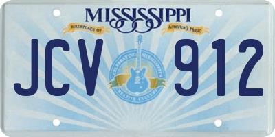MS license plate JCV912