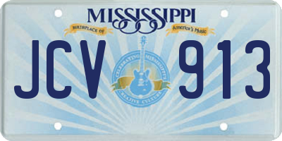 MS license plate JCV913