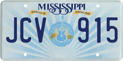MS license plate JCV915