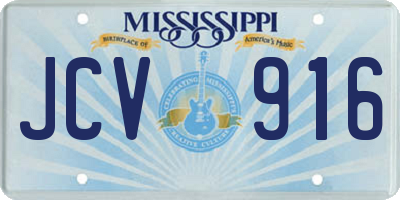 MS license plate JCV916