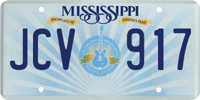 MS license plate JCV917