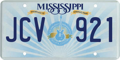 MS license plate JCV921