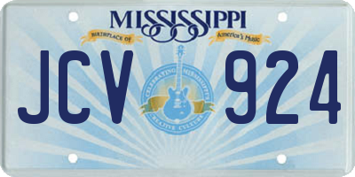 MS license plate JCV924