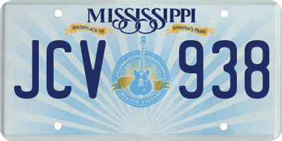 MS license plate JCV938