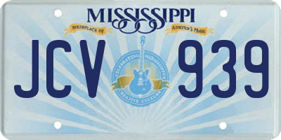 MS license plate JCV939