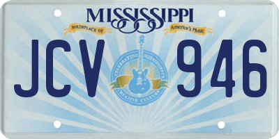 MS license plate JCV946
