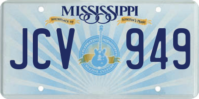MS license plate JCV949