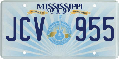 MS license plate JCV955