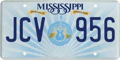 MS license plate JCV956