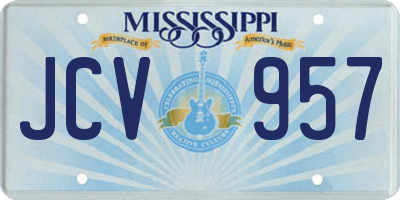 MS license plate JCV957