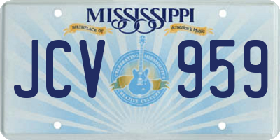 MS license plate JCV959