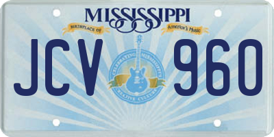 MS license plate JCV960