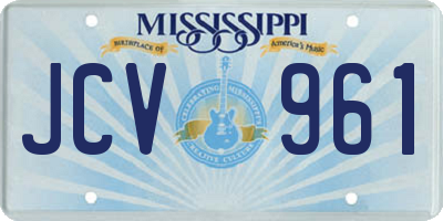 MS license plate JCV961