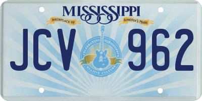 MS license plate JCV962