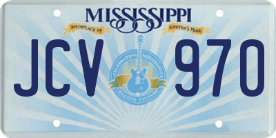 MS license plate JCV970