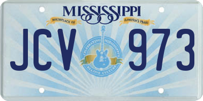 MS license plate JCV973