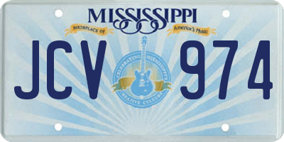 MS license plate JCV974