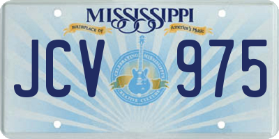 MS license plate JCV975