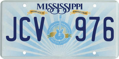 MS license plate JCV976