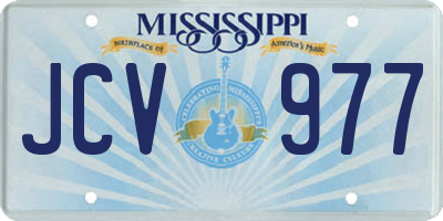 MS license plate JCV977