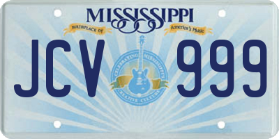 MS license plate JCV999