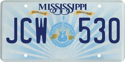 MS license plate JCW530
