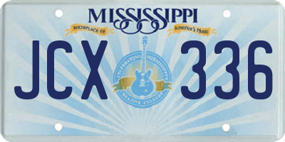 MS license plate JCX336