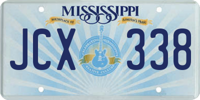 MS license plate JCX338