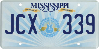 MS license plate JCX339