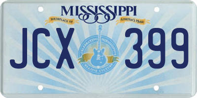 MS license plate JCX399