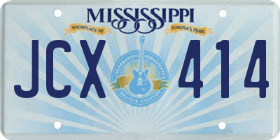 MS license plate JCX414