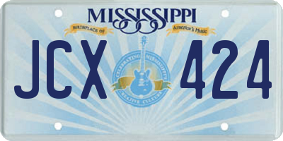 MS license plate JCX424