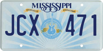 MS license plate JCX471