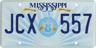 MS license plate JCX557