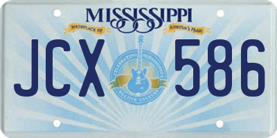 MS license plate JCX586