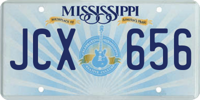 MS license plate JCX656