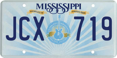 MS license plate JCX719
