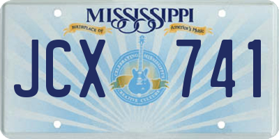 MS license plate JCX741