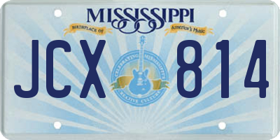 MS license plate JCX814