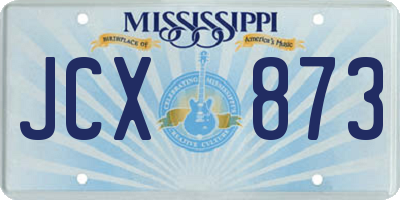 MS license plate JCX873