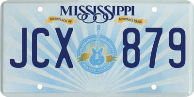 MS license plate JCX879