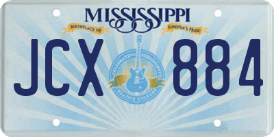 MS license plate JCX884