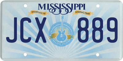 MS license plate JCX889