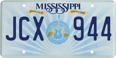 MS license plate JCX944