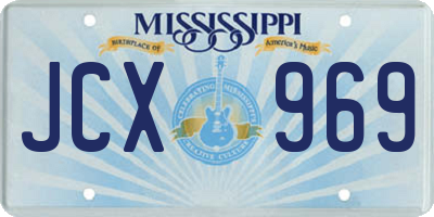 MS license plate JCX969