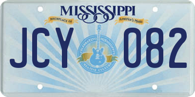 MS license plate JCY082