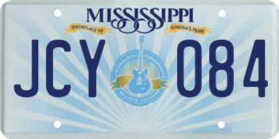 MS license plate JCY084