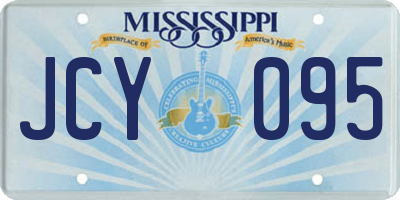 MS license plate JCY095
