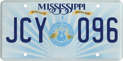 MS license plate JCY096