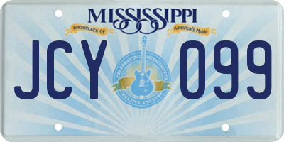 MS license plate JCY099